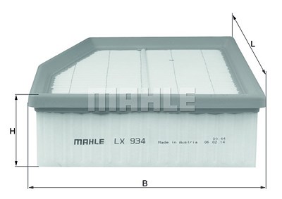 Mahle Luftfilter [Hersteller-Nr. LX934] für VW von MAHLE