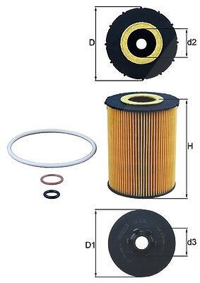 Mahle Ölfilter [Hersteller-Nr. OX636D] für Alpina, BMW, Morgan, Rolls-royce, Wiesmann von MAHLE
