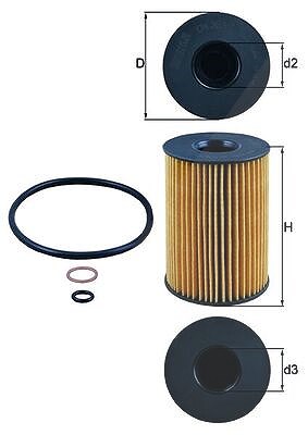 Mahle Ölfilter [Hersteller-Nr. OX353/7D] für Alpina, BMW, Rolls-royce von MAHLE