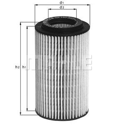 Mahle Ölfilter [Hersteller-Nr. OX153D4] für Chrysler von MAHLE