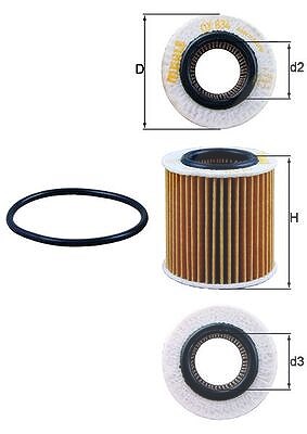 Mahle Ölfilter [Hersteller-Nr. OX834D] für Ford von MAHLE
