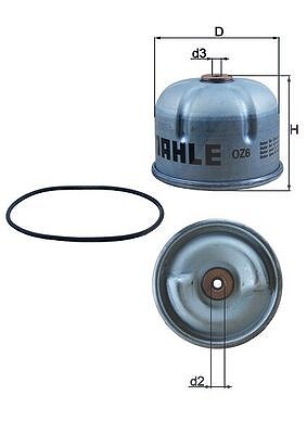 Mahle Ölfilter [Hersteller-Nr. OZ6D] für Ford, Land Rover von MAHLE