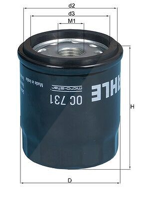 Mahle Ölfilter [Hersteller-Nr. OC731] für Piaggio von MAHLE
