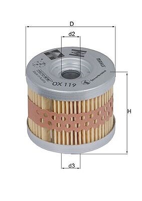 Mahle Ölfilter [Hersteller-Nr. OX119] von MAHLE