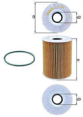 Mahle Ölfilter [Hersteller-Nr. OX254D4] für Porsche von MAHLE