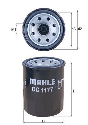 Mahle Ölfilter [Hersteller-Nr. OC1177] für Honda, Subaru von MAHLE