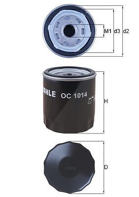 Mahle Ölfilter [Hersteller-Nr. OC1014] für Volvo von MAHLE
