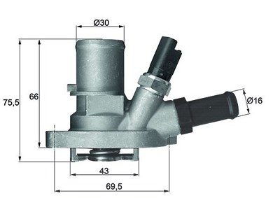 Mahle Thermostat, Kühlmittel [Hersteller-Nr. TI14988] für Chrysler, Fiat, Ford, Lancia von MAHLE