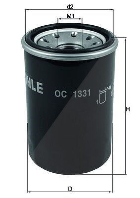Mahle Ölfilter [Hersteller-Nr. OC1331] für Alfa Romeo von MAHLE