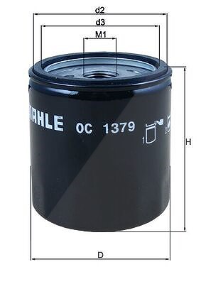 Mahle Ölfilter [Hersteller-Nr. OC1379] von MAHLE