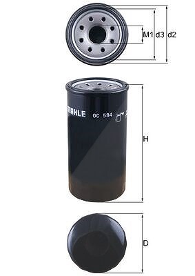Mahle Ölfilter [Hersteller-Nr. OC584] für Isuzu, Opel, Vauxhall von MAHLE