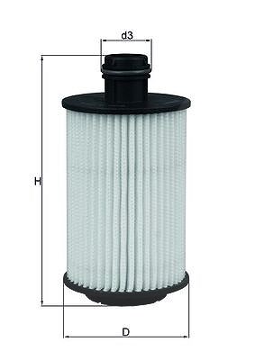 Mahle Ölfilter [Hersteller-Nr. OX1012D] für Chevrolet, Opel, Vauxhall von MAHLE