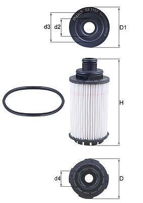 Mahle Ölfilter [Hersteller-Nr. OX1137D] für Opel, Vauxhall von MAHLE