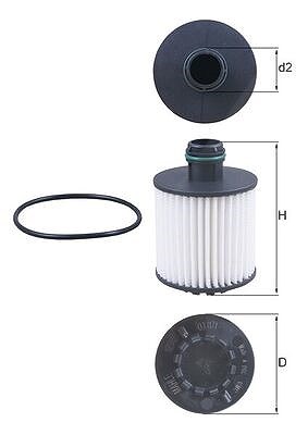 Mahle Ölfilter [Hersteller-Nr. OX1171D] für Alfa Romeo, Fiat, Opel, Vauxhall von MAHLE