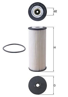 Mahle Ölfilter [Hersteller-Nr. OX1236D] für Aston Martin, Mercedes-Benz von MAHLE