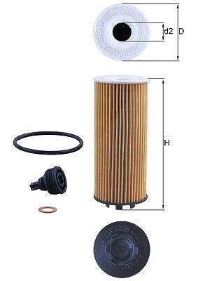 Mahle Ölfilter [Hersteller-Nr. OX1238D] für BMW, Mini von MAHLE