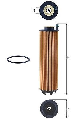 Mahle Ölfilter [Hersteller-Nr. OX1301D] für Mercedes-Benz von MAHLE