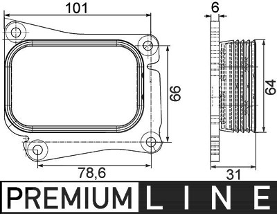 Mahle Ölkühler, Motoröl [Hersteller-Nr. CLC111000P] für Mercedes-Benz von MAHLE