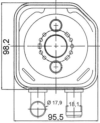 Mahle Ölkühler, Motoröl [Hersteller-Nr. CLC165000S] für Audi, Skoda, VW von MAHLE