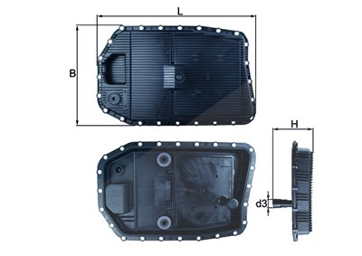 Mahle Ölwanne, Automatikgetriebe [Hersteller-Nr. HX154] für BMW von MAHLE