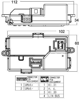 Mahle Regler, Innenraumgebläse [Hersteller-Nr. ABR68000P] für BMW von MAHLE