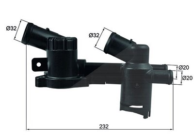 Mahle Thermostat, Kühlmittel [Hersteller-Nr. TH52] für Audi, Seat, Skoda, VW von MAHLE