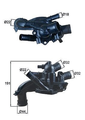 Mahle Thermostat, Kühlmittel [Hersteller-Nr. TM46105] für Mini von MAHLE