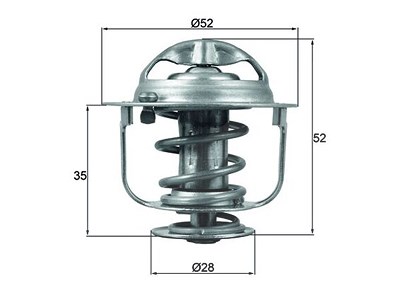 Mahle Thermostat, Kühlmittel [Hersteller-Nr. TX16588D] für Honda von MAHLE