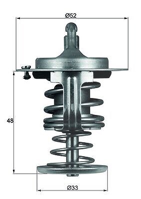 Mahle Thermostat, Kühlmittel [Hersteller-Nr. TX8280D] für Daihatsu, Subaru, Toyota von MAHLE