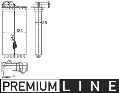 Mahle Wärmetauscher, Innenraumheizung [Hersteller-Nr. AH194000P] für Peugeot von MAHLE