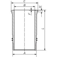 Zylinderlaufbuchse MAHLE 227 WN 70 01 von Mahle