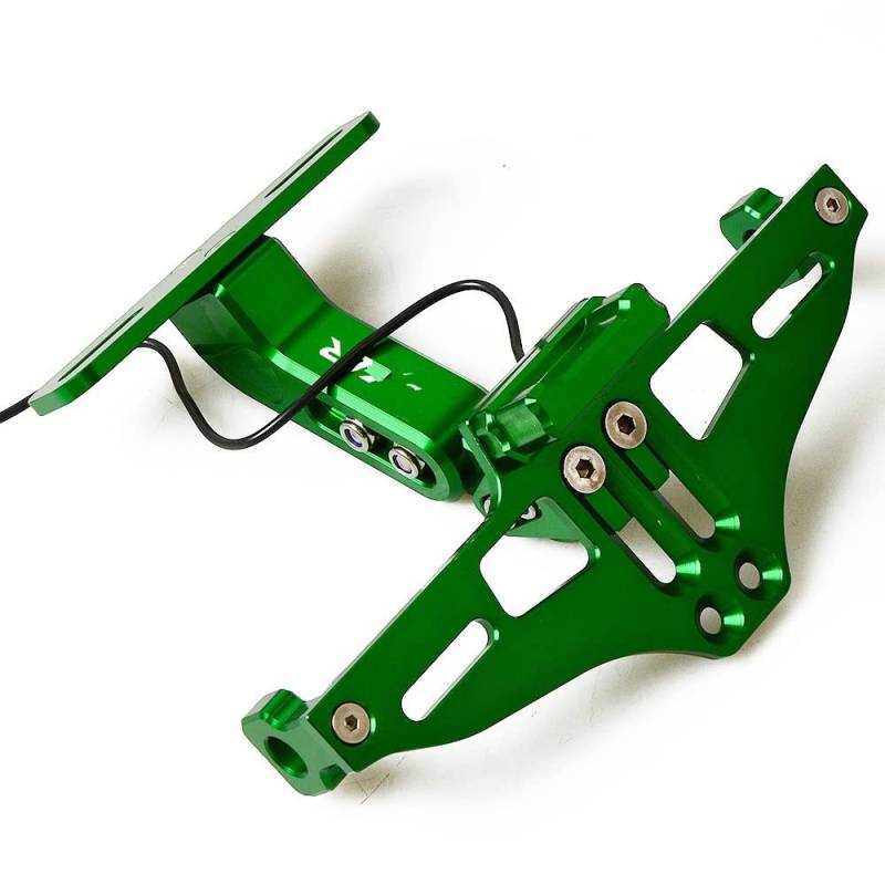 Rahmen Kennzeichen Halter Für KAWASAKI Für ZX6R Für ZX-6R 2000 2001 2002 2003 2005 2006 2007 Motorrad Einstellbare Halterung Kennzeichenhalter Rahmen Nummernschild Nummernschildhalterung (Farbe : 5) von MAILECI
