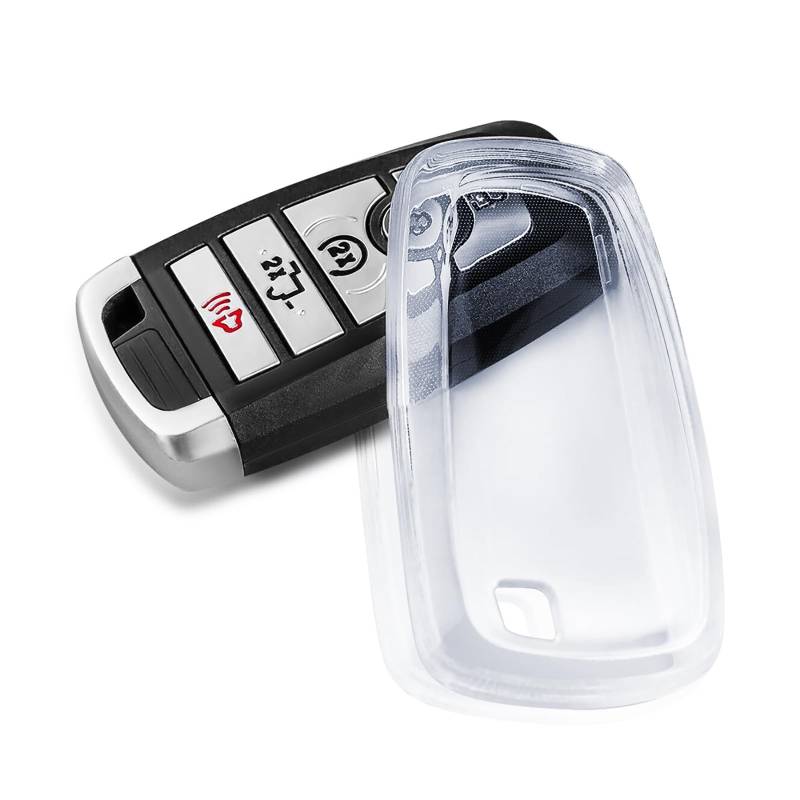 Kompatibel für Ford F-150 Edge Explorer Mustang Lincoln Nautilus Völlig Transparent Auto Schlüsselanhänger Hülle Tasche Zubehör von MAIMOCCY