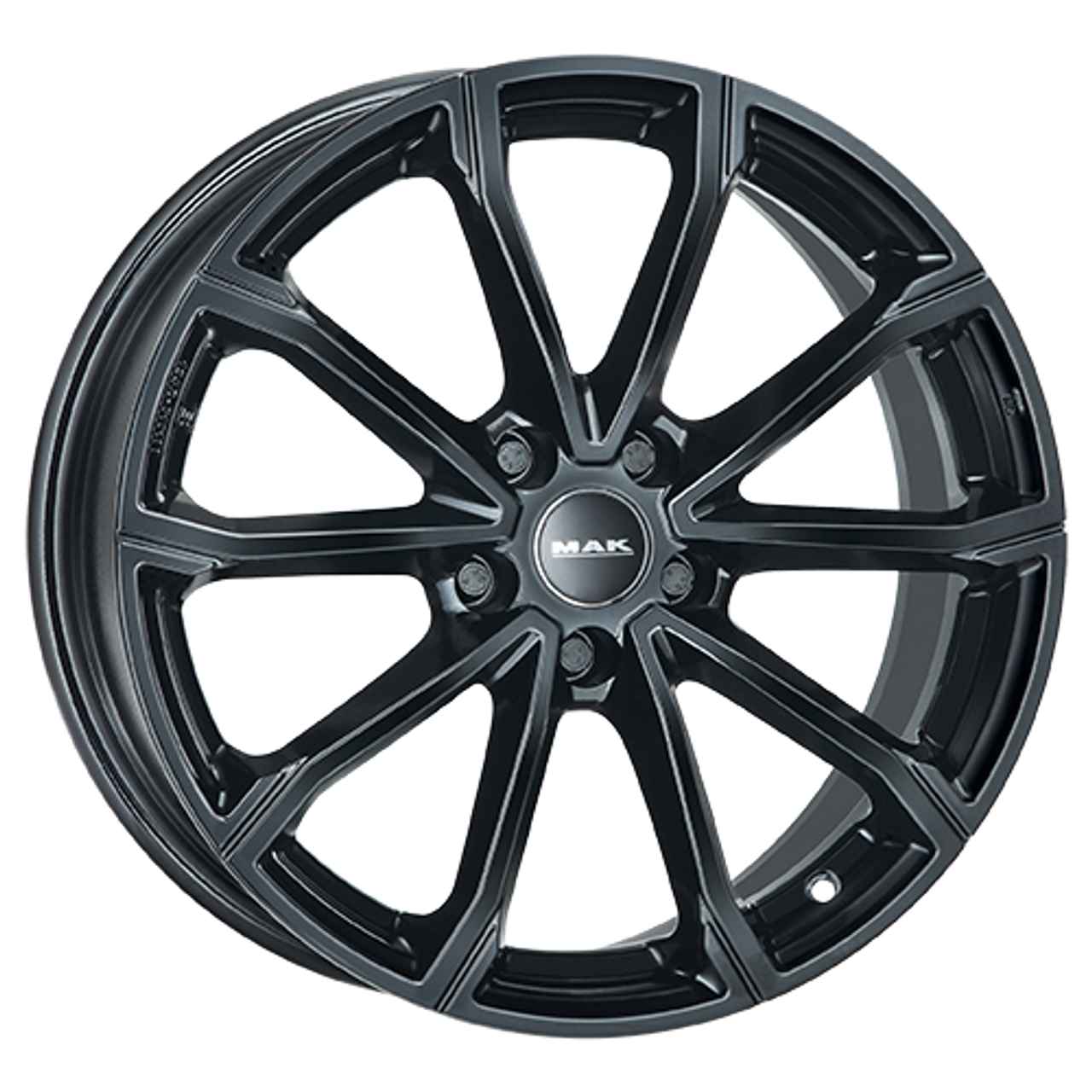 MAK DAVINCI gloss black 6.5Jx16 5x108 ET50 von MAK