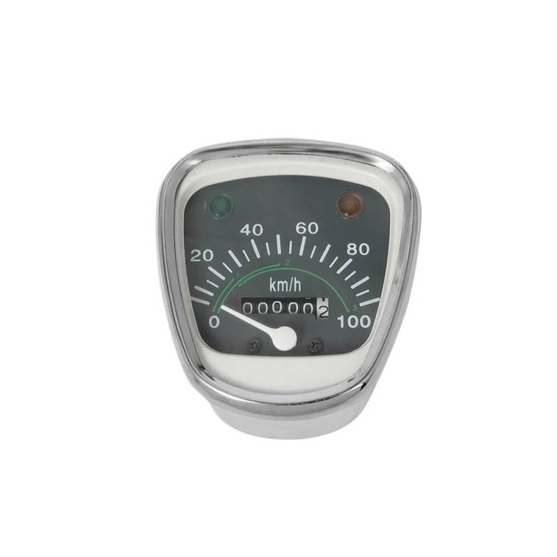 MALIYAE Armaturenbrett Display 1PC Motorrad 100 KM/H Tacho Gauge Kilometerzähler Anzeige Licht Instrument Für Passport Für C50 Für C70 Für C90 von MALIYAE