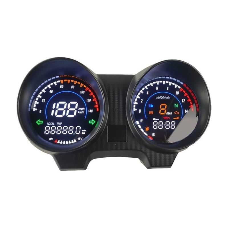 MALIYAE Armaturenbrett Display Digital Dashboard Motorrad Tacho Digital Dashboard Für Brasien Für Titan 150 Für CG150 Für Fan150 von MALIYAE
