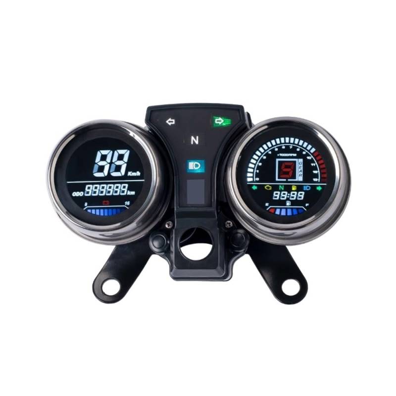 MALIYAE Armaturenbrett Display Digitale Meter Montage LCD-Computer-geschwindigkeitsmesser-grüne Motorrad LCD Meter Für CM125 Für CM150 Für V-Men Für SDH125 von MALIYAE