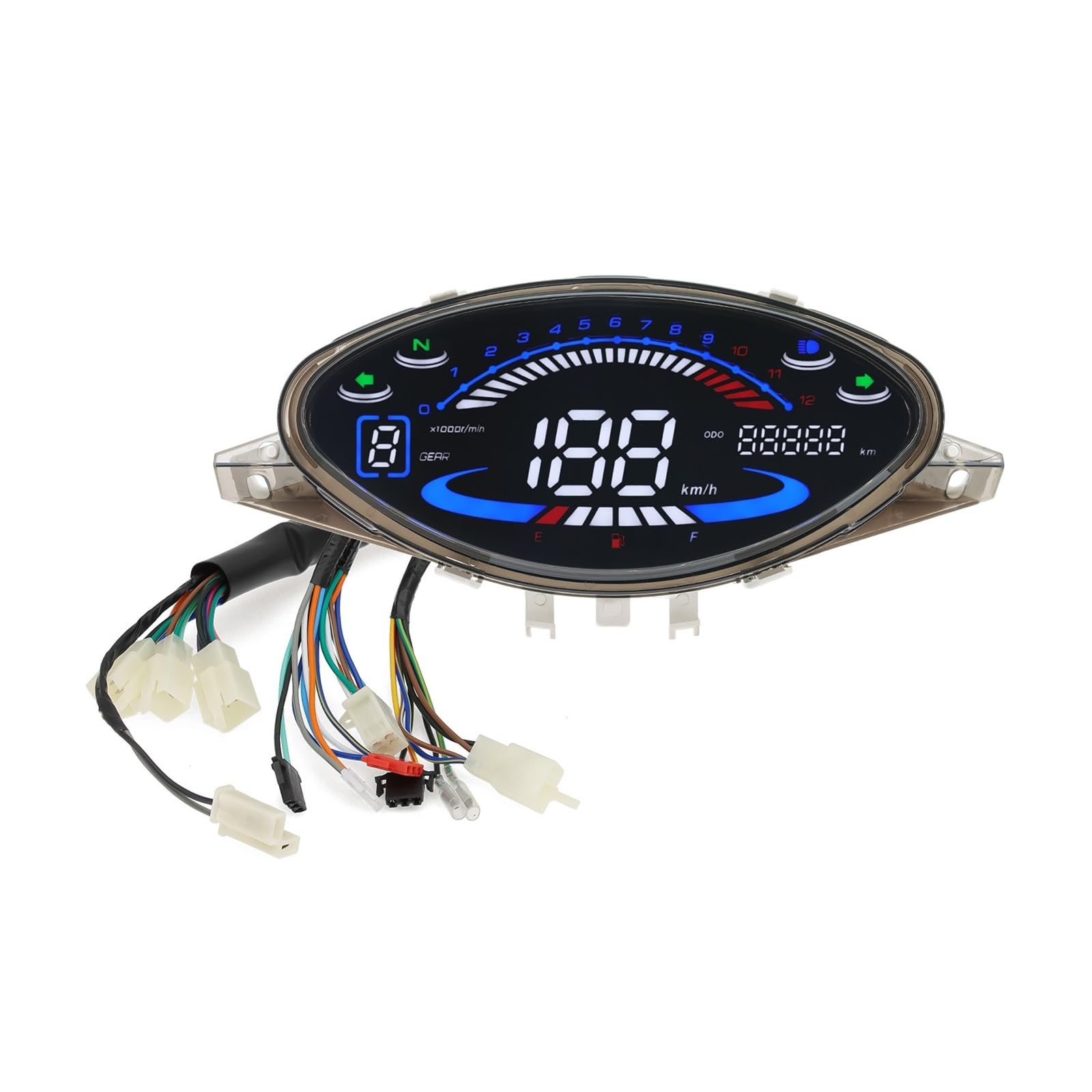 MALIYAE Armaturenbrett Display Digitale Motorrad Tachometer RPM Dashboard Tablero Velocimetro Kometerzähler Speed Gauge Für Biz100 Für Biz125 Für C100 Für Brasien MALIYAE Armaturenbrett Display Digitale Motorrad Tachometer RPM Dashboard Tablero Velocimetro Kometerzähler Speed Gauge Für Biz100 Für Biz125 Für C100 Für Brasien von MALIYAE