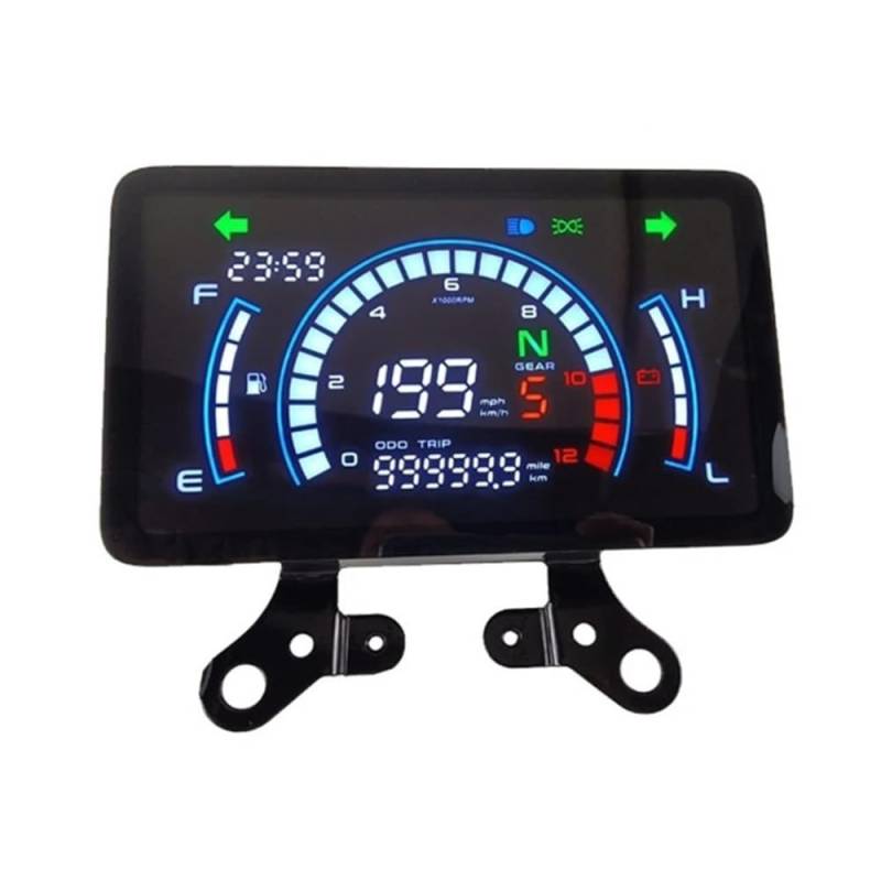 MALIYAE Armaturenbrett Display Digitales Motorrad-Armaturenbrett-Messgerät Mit Tachometer Für 150 von MALIYAE