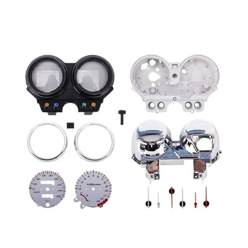 MALIYAE Armaturenbrett Display Instrument Montage Messgeräte Meter Cluster Tachometer Kilometerzähler Drehzahlmesser Für Hornet 250 Für Hornet250 Für CB250 2006 2007 2008(92to99 Set Shell) von MALIYAE