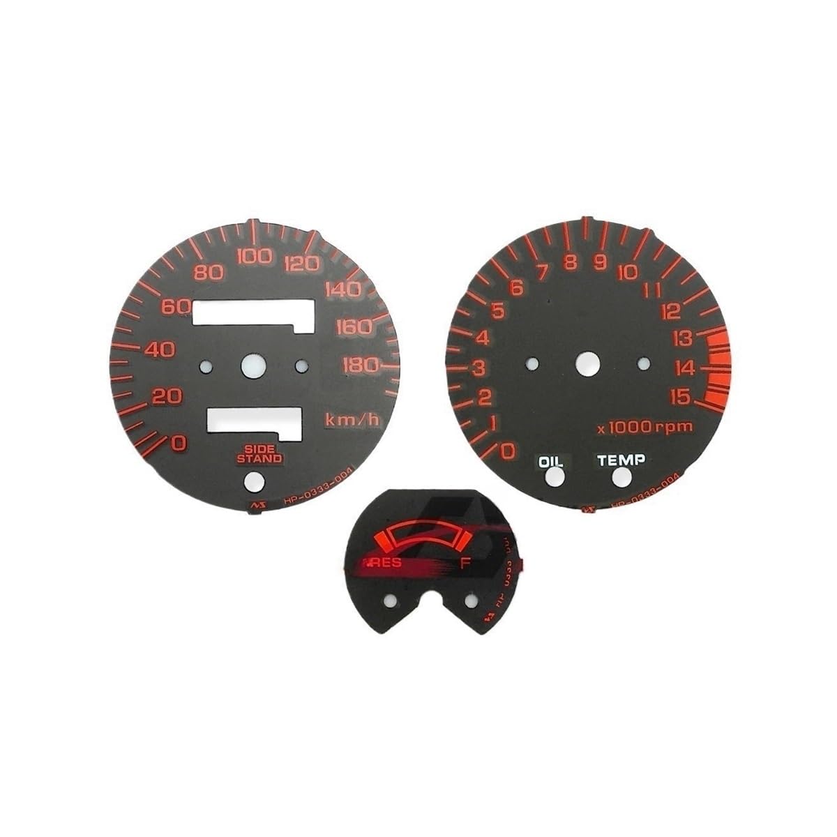 MALIYAE Armaturenbrett Display Messgeräte Cluster Tachometer Drehzahlmesser Kilometerzähler Instrumentenbaugruppe Für CB400 SF Für CB 400 Für MC31 1995–1998(Digital Dial Red) von MALIYAE