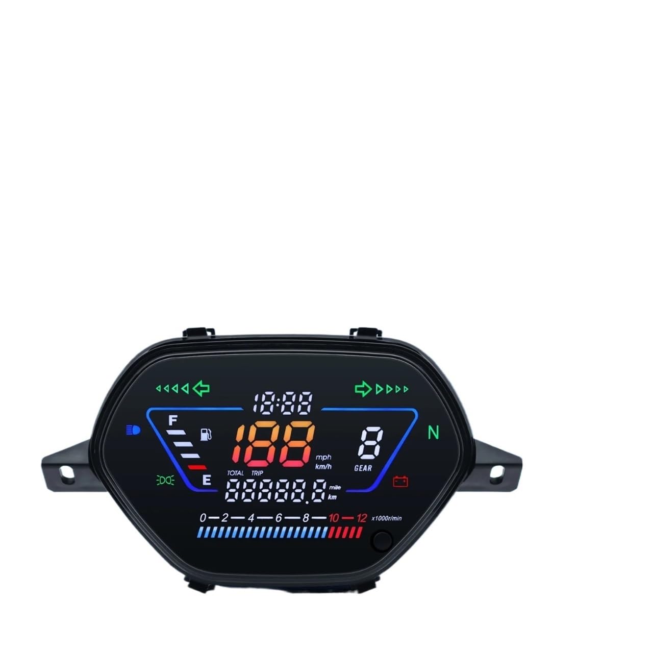 MALIYAE Armaturenbrett Display Motorrad Digital Instrument Dashboard Tachometer Tachometer Spannung Kraftstoff Gauge Kilometerzähler Getriebe Für Wave Für C100 Für CD10 MALIYAE Armaturenbrett Display Motorrad Digital Instrument Dashboard Tachometer Tachometer Spannung Kraftstoff Gauge Kilometerzähler Getriebe Für Wave Für C100 Für CD10 von MALIYAE