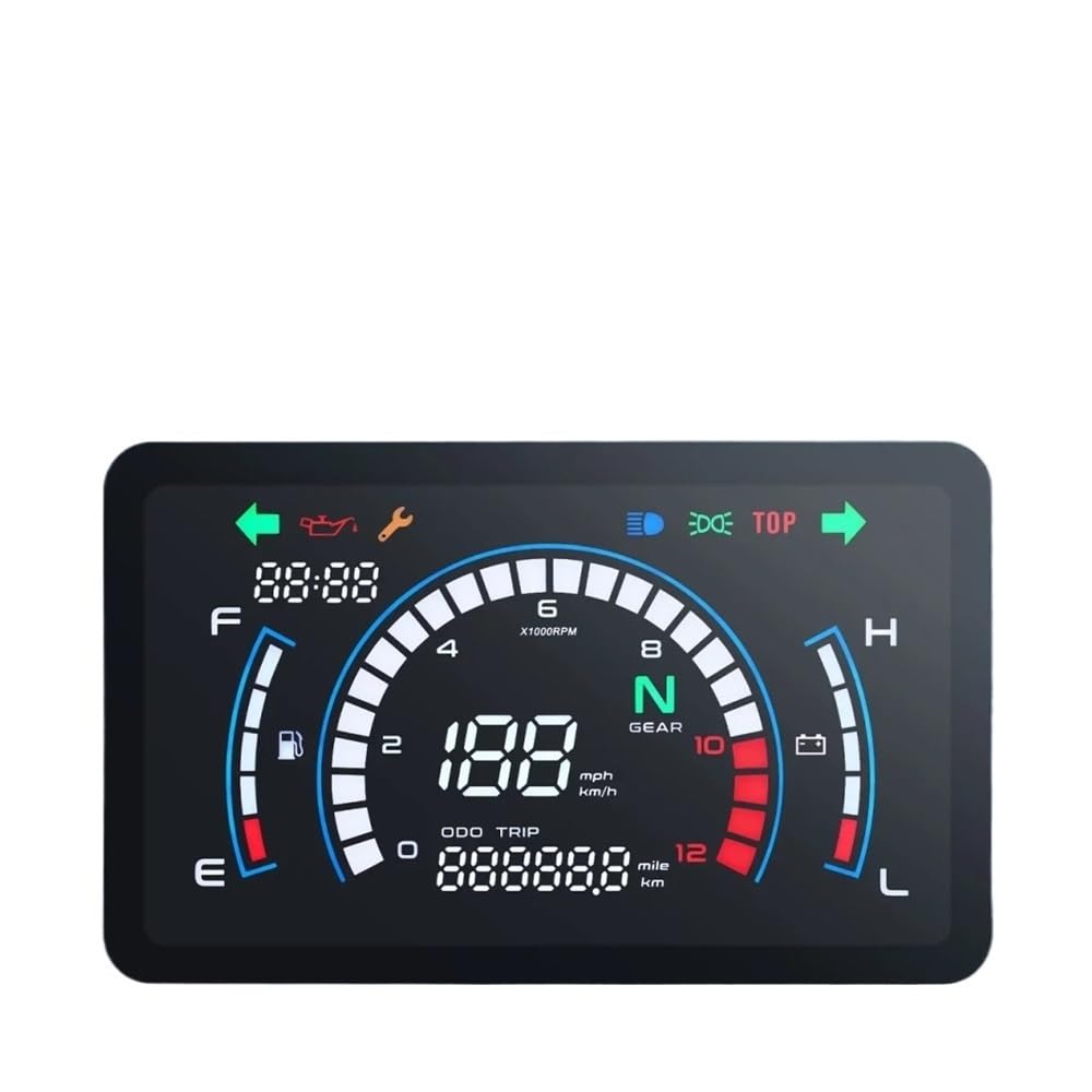 MALIYAE Armaturenbrett Display Motorrad Instrument Dashboard LCD Kilometerzähler Digital Manometer Motorrad Kilometerzähler Vollbild Für EX5 Dream Für EX5 Ipowed MALIYAE Armaturenbrett Display Motorrad Instrument Dashboard LCD Kilometerzähler Digital Manometer Motorrad Kilometerzähler Vollbild Für EX5 Dream Für EX5 Ipowed von MALIYAE