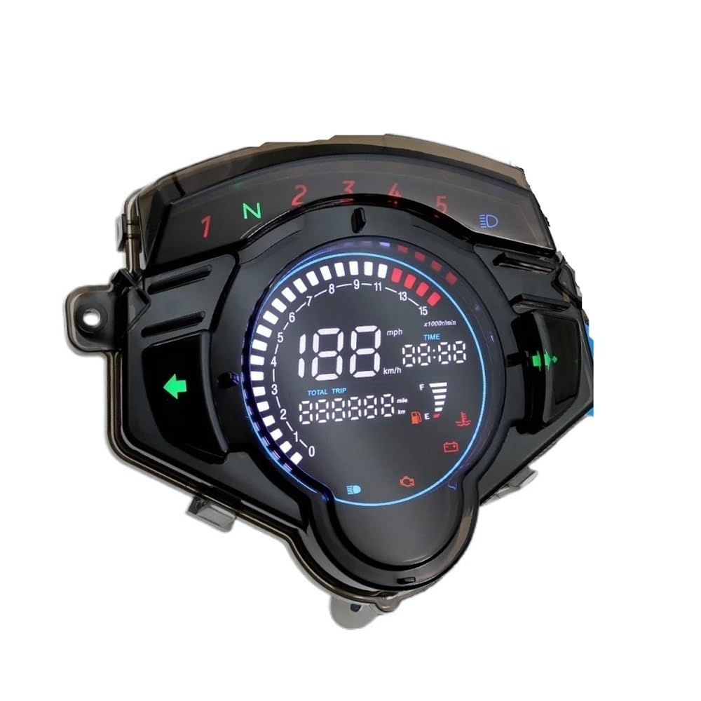 MALIYAE Armaturenbrett Display Motorrad Kilometerzähler Digital Meter LCD Tachometer Kraftstoff Ebene Für LC135 Für V2 /V3/ V4 /v5 /V6 MALIYAE Armaturenbrett Display Motorrad Kilometerzähler Digital Meter LCD Tachometer Kraftstoff Ebene Für LC135 Für V2 /V3/ V4 /v5 /V6 von MALIYAE