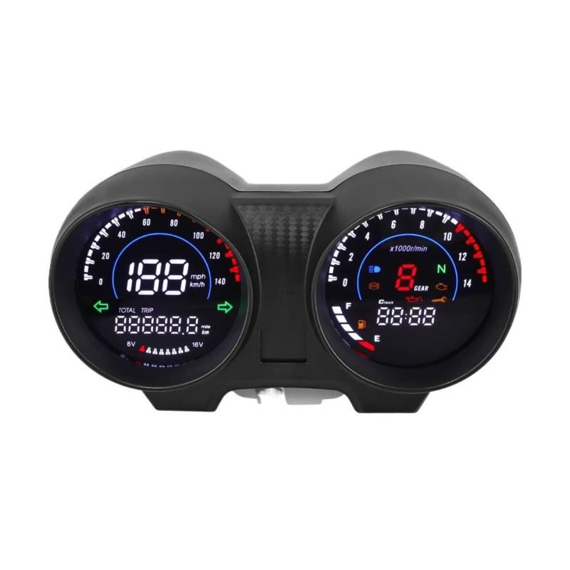 MALIYAE Armaturenbrett Display Motorrad Tacho Instrument Panel Digitaler Tachometer Für Titan 150 Für Cg150 Für Fan150 2010 2012 2022 von MALIYAE