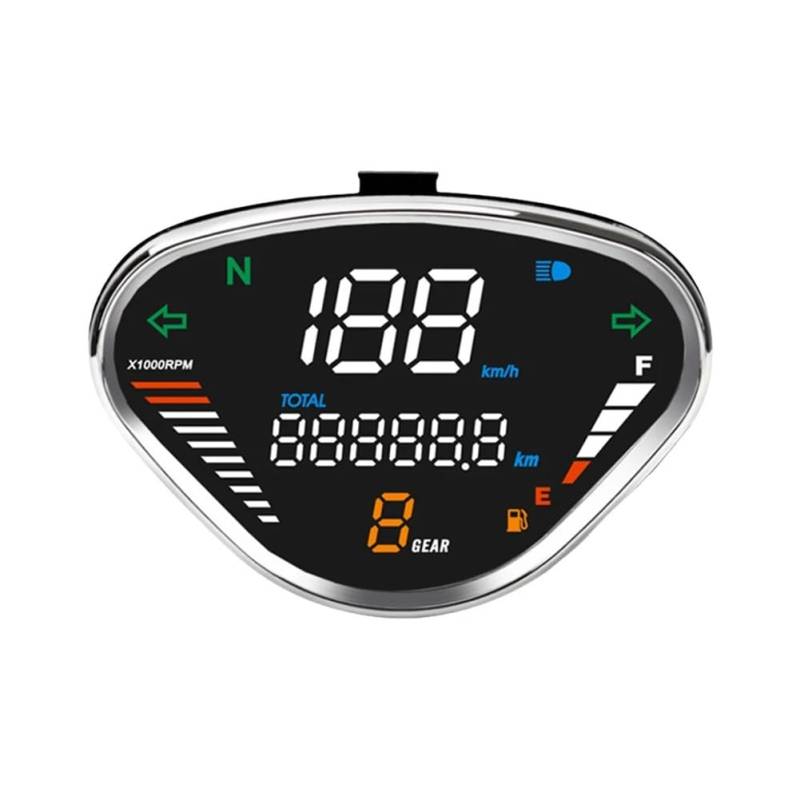 MALIYAE Armaturenbrett Display Motorrad Tacho Meter Digital Dashboard Tachometer Für DAX 70 Für DAX70 Für DAX Für ST50 Für ST70 Für CT50 Für CT70 von MALIYAE