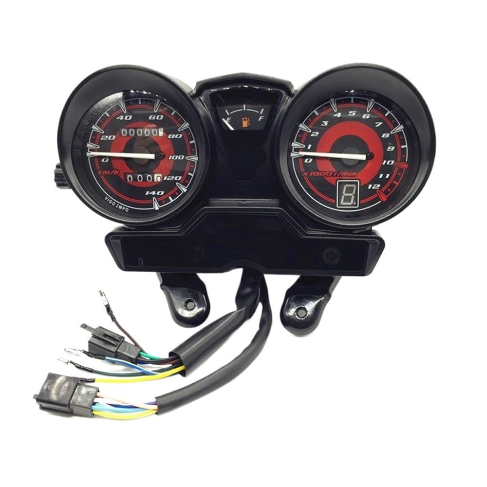 MALIYAE Armaturenbrett Display Tachometer Motorrad Meter Gauge Moto Tach Instrument Uhr Kein Getriebe Monitor Für YBR125 Für JYM125 Für YBR125K(JYM125-7) von MALIYAE