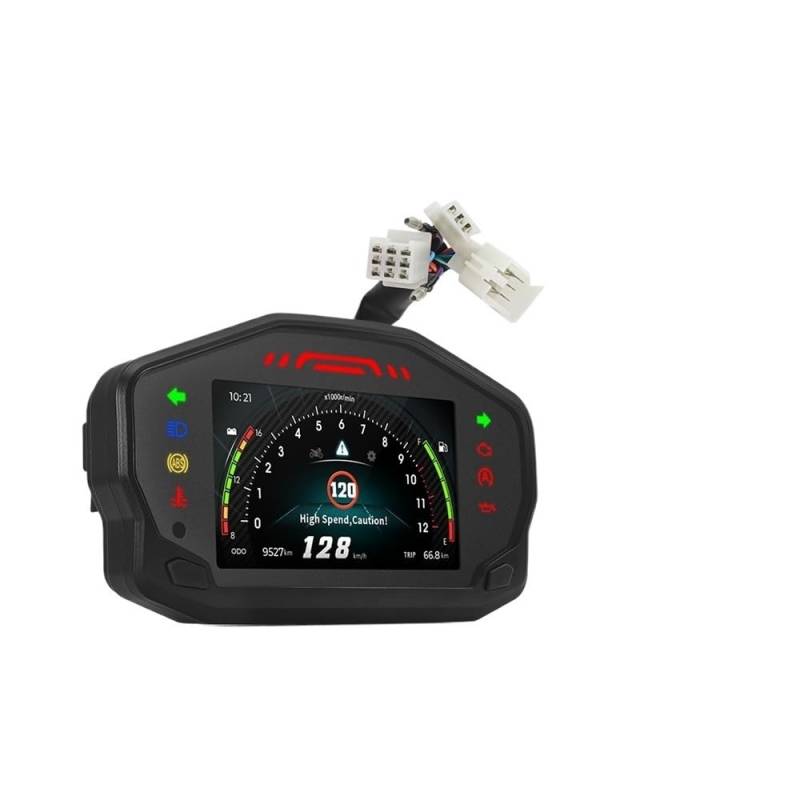 MALIYAE Armaturenbrett Display Universelles Digitales Motorrad-Board, 12 V, 1000 U/min, Drehzahlmesser Für(Only Guage no Sensor) von MALIYAE