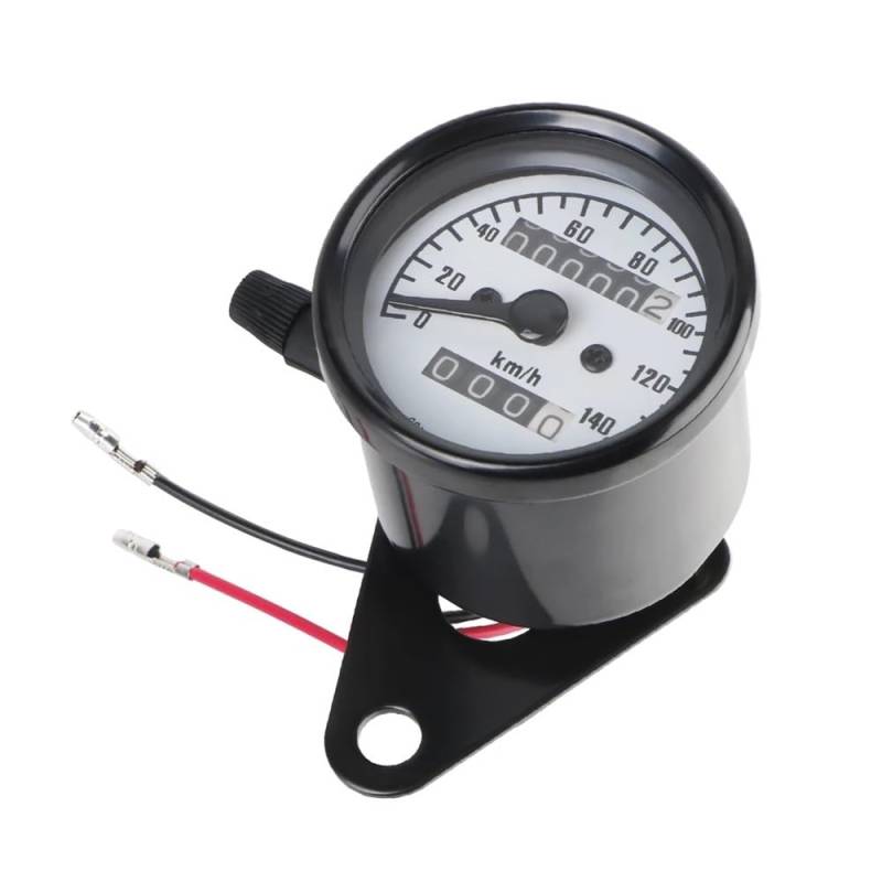 MALIYAE Armaturenbrett Display Universelles Motorradzubehör Mit Lichtanzeige, Motorrad-Armaturenbrett, Modifizierter Kilometerzähler, Drehzahlmesser(Black) von MALIYAE