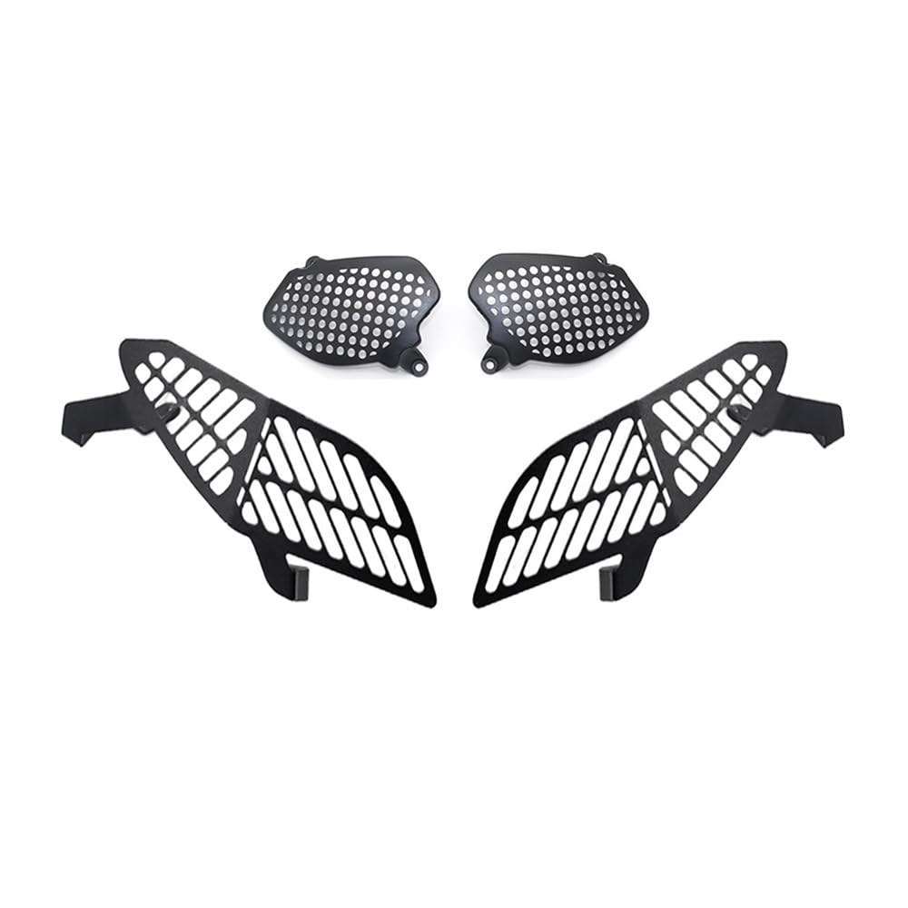 MALIYAE Scheinwerfer Protektor Für Tracer 9 Für Tracer9 GT 2021 2023 Motorrad Scheinwerfer Schutz Grill Abdeckung Scheinwerfer Protector Guards(2 Black) von MALIYAE